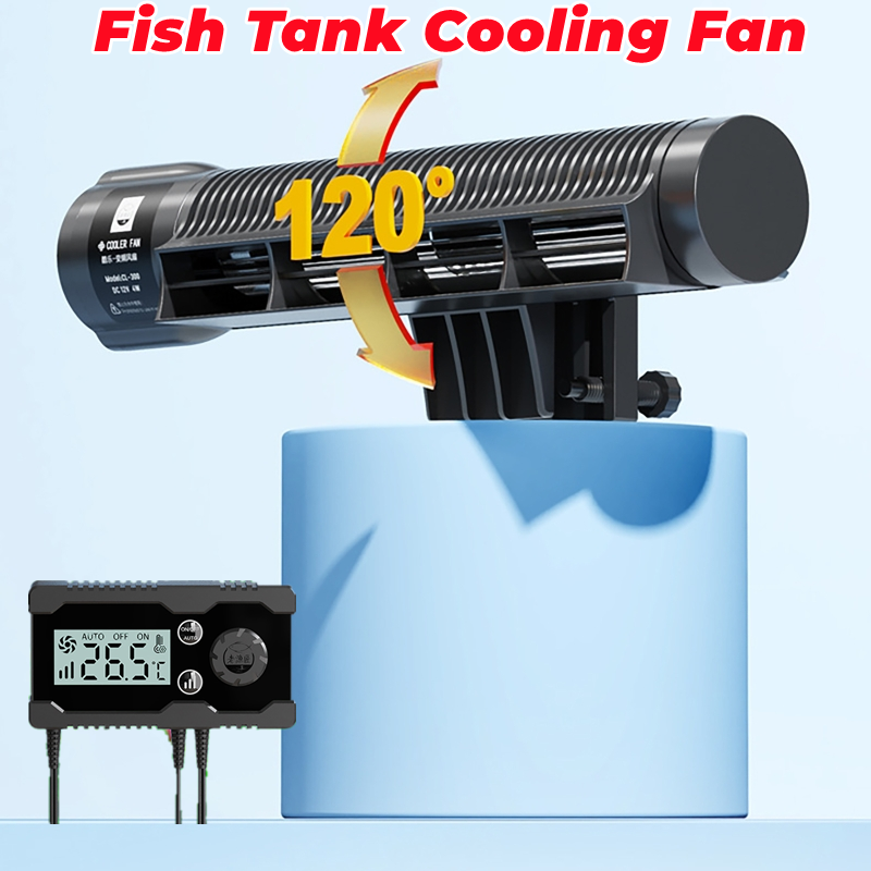 Aquarium Fish Freshwater - 110-240V Aquatic Fish Tank Cooling Fan