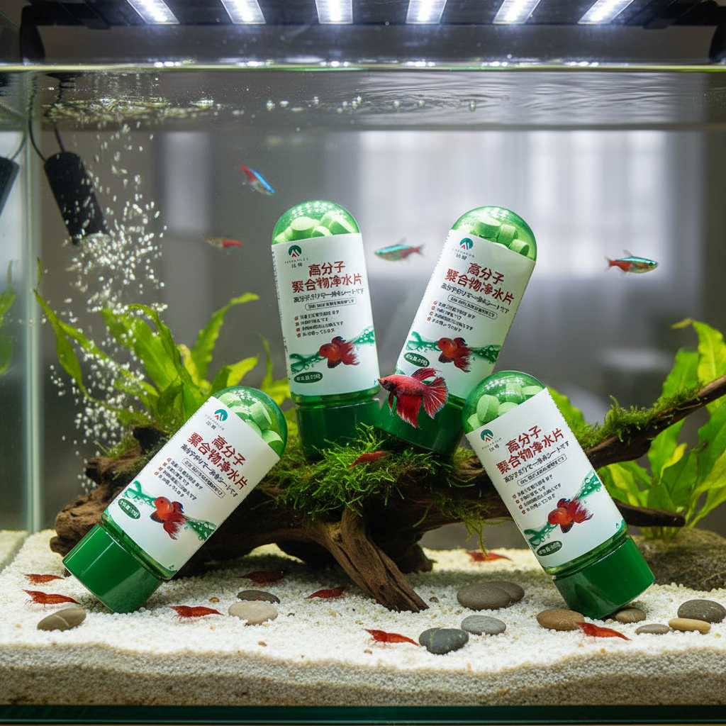 Aquarium Fish Vitamin - Water Purification Tablets Eco-Friendly Aquarium Water