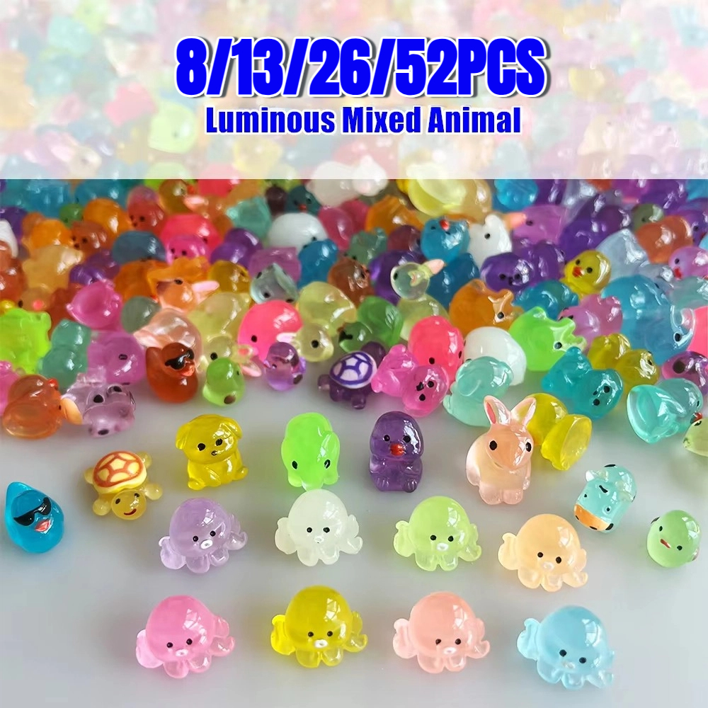 Aquarium Fish Small - Luminous Mini Resin Animals, Including Tiny
