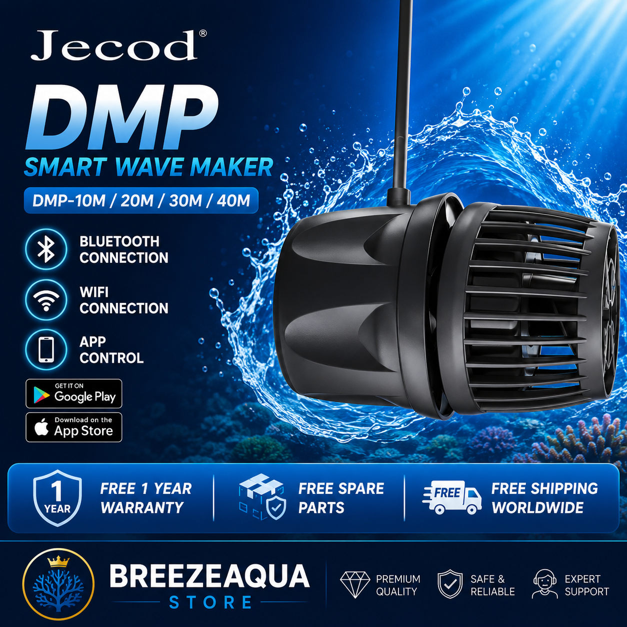 Aquarium Fish Freshwater - Jecod/Jebao New Cordless DMP-10M/20M-30/40M WiFi Bluetooth