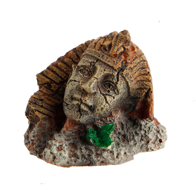 Aquarium Fish Guppy - Egyptian Pharaoh Sphinx Resin Statue Roman