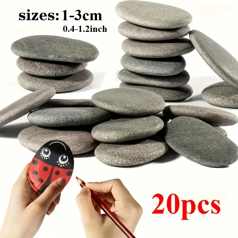 20Pcs Natural River Rocks Smoo – обзор и цена Aquarium Fish Guppy