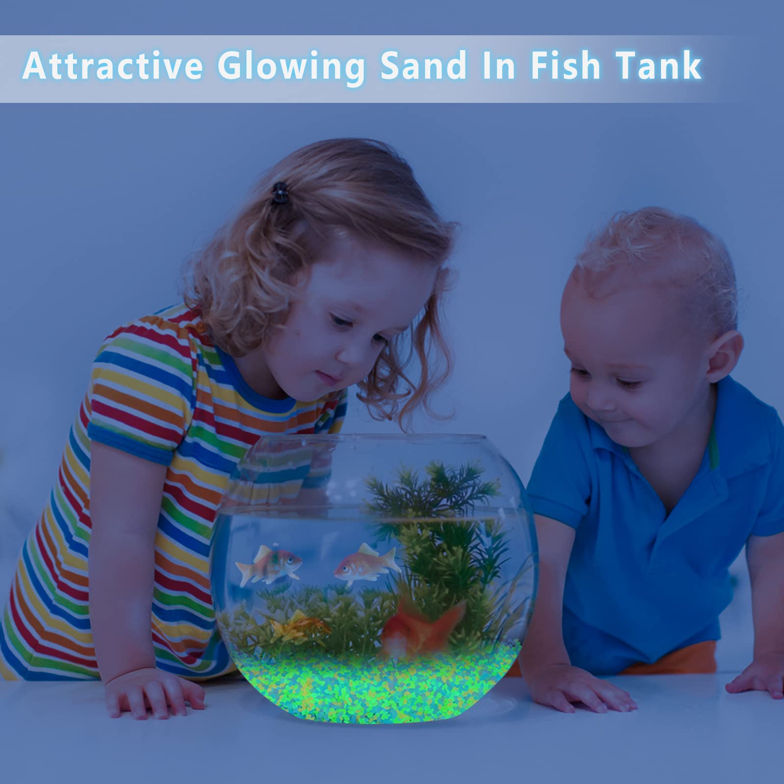 1000Pcs Luminous Sand Glow In  – обзор и цена Aquarium Fish Guppy