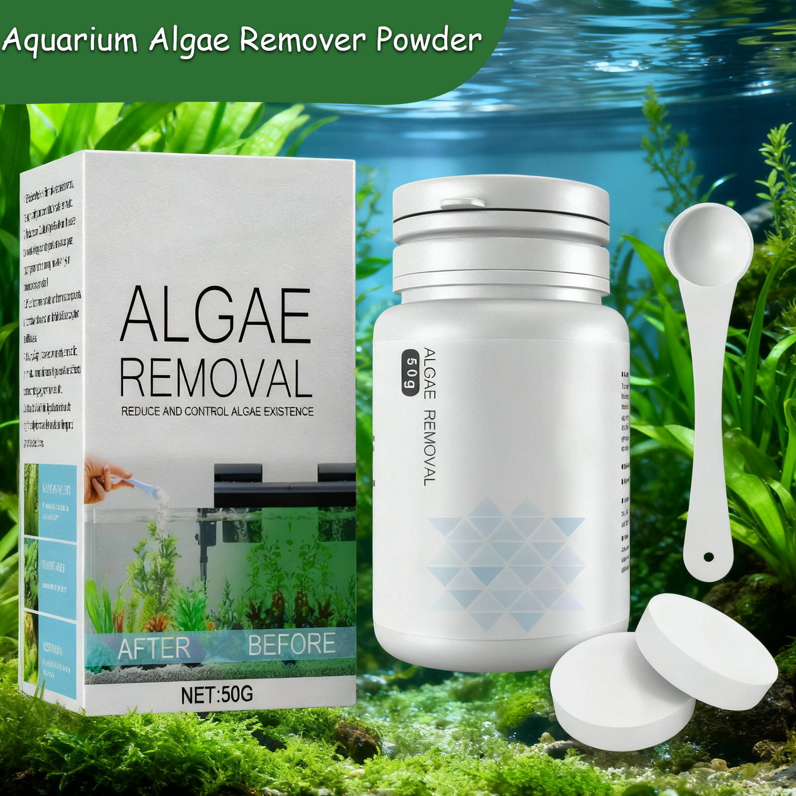 Algae Control Tablets for Aqua – обзор и цена Aquarium Fish Vitamin