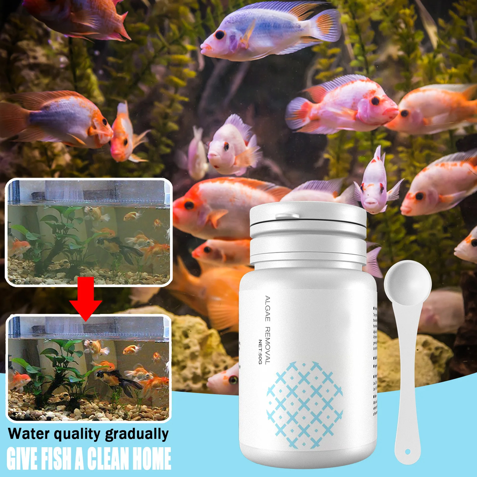 Algae Control Tablets for Aqua – обзор и цена Aquarium Fish Vitamin