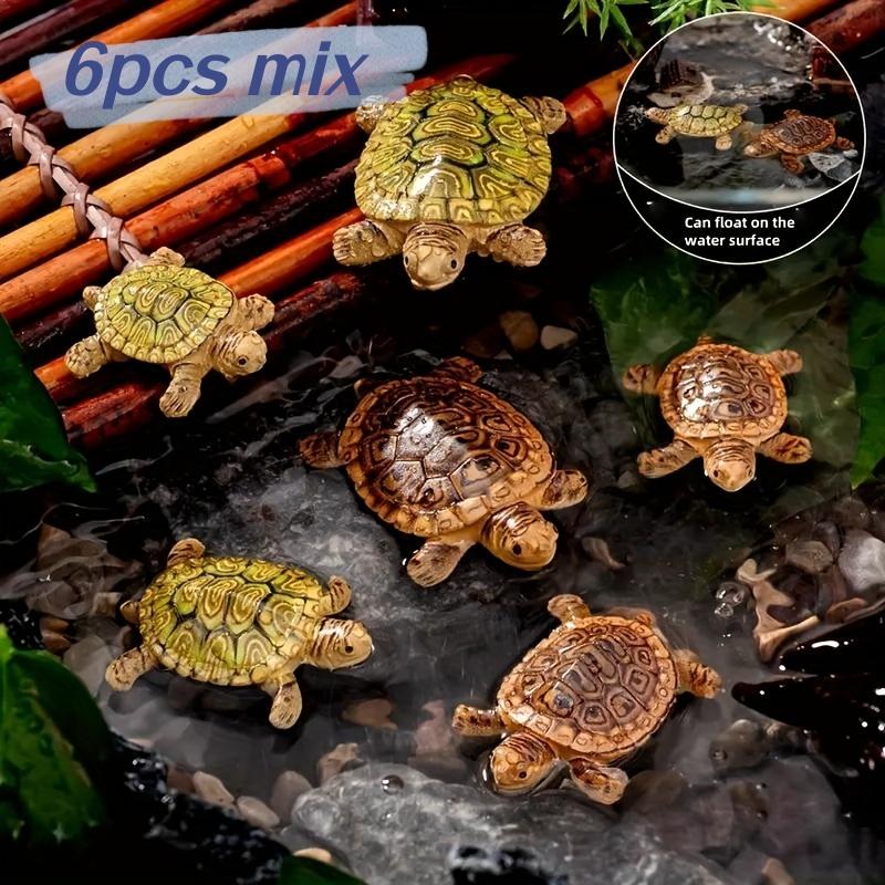 6 mini turtle statues for aqua – обзор и цена Aquarium Fish Small