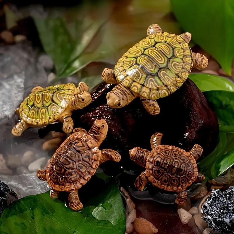 6 mini turtle statues for aqua – обзор и цена Aquarium Fish Small