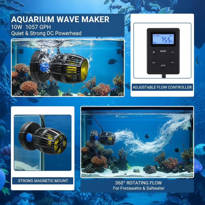 Aquarium Wave Maker, 10W, 1057 – обзор и цена Powerhead Circulation Pump