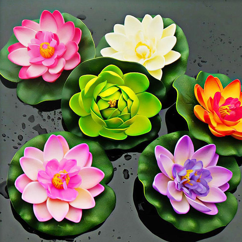 10cm/18cm Artificial Lotus Fak – обзор и цена Aquarium Fish Guppy