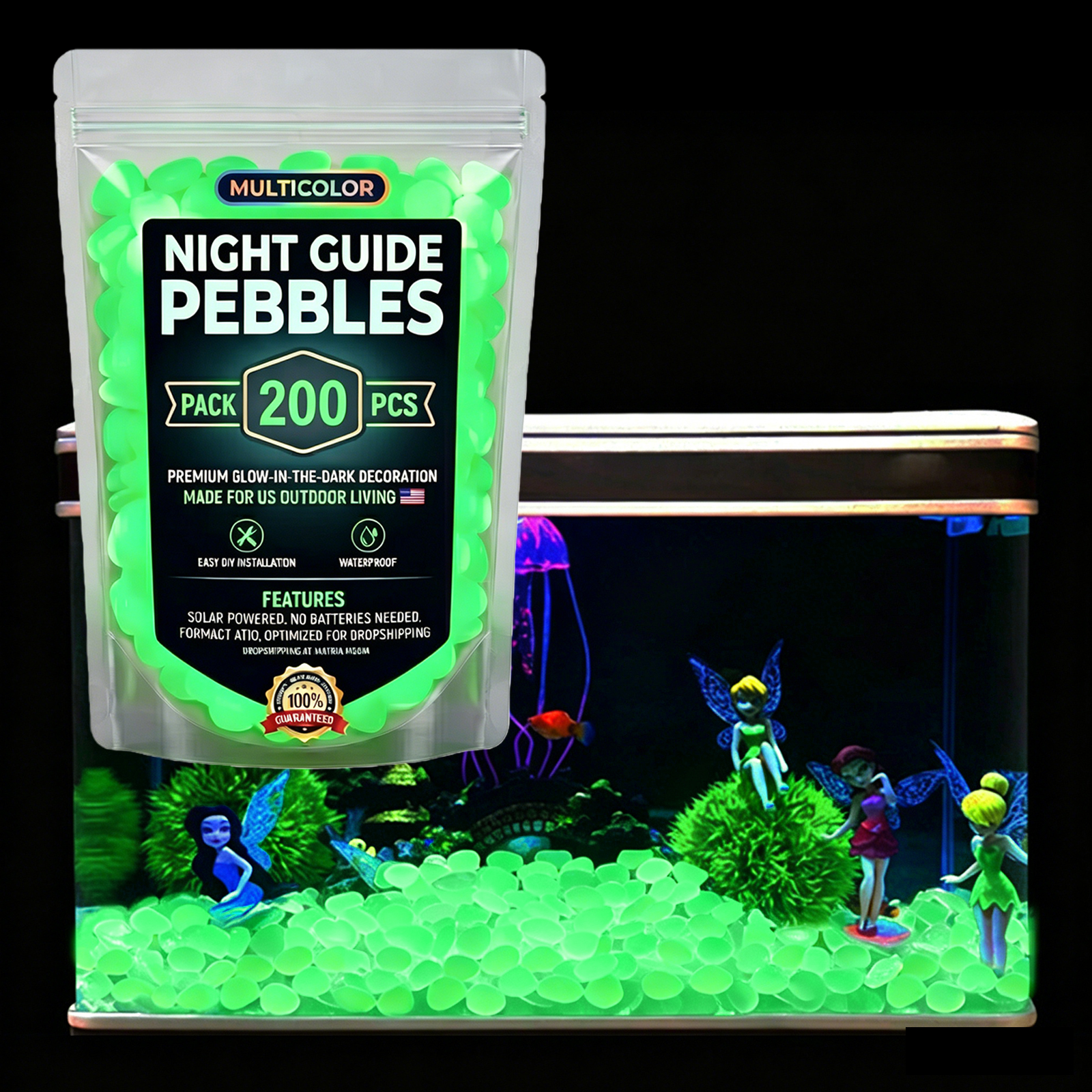 200/400/600/1000pcs Glow In Th – обзор и цена Fish Aquarium Guide