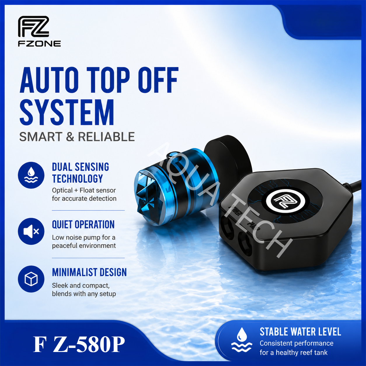 Fzone ATO580 Auto Top Off Refi – обзор и цена Aquarium Fish Freshwater