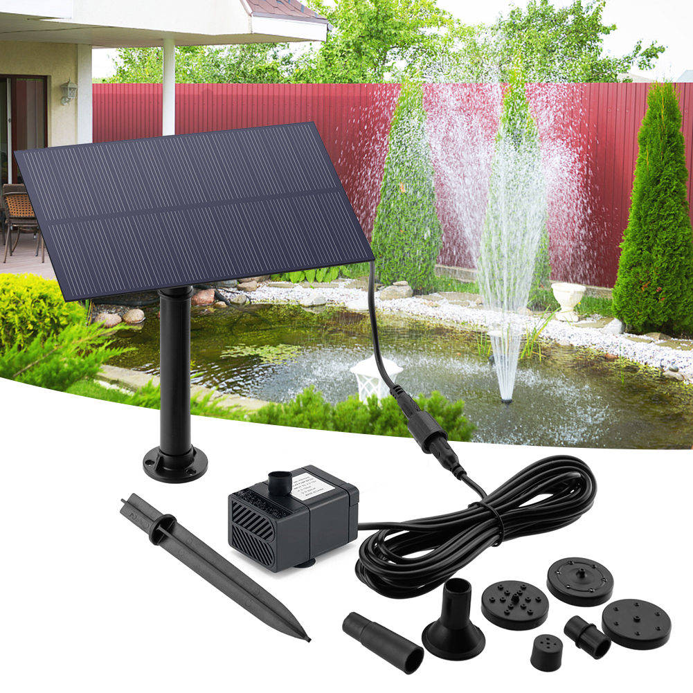 5W 5V Solar Water Pump Garden  – обзор и цена Aquarium Fish Guppy