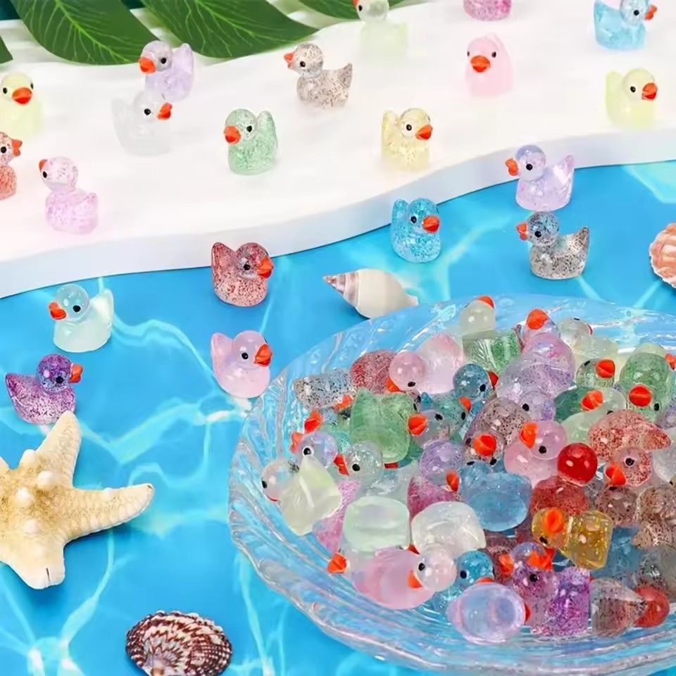 ~ Miniature resin duck with pu – обзор и цена Aquarium Fish Small