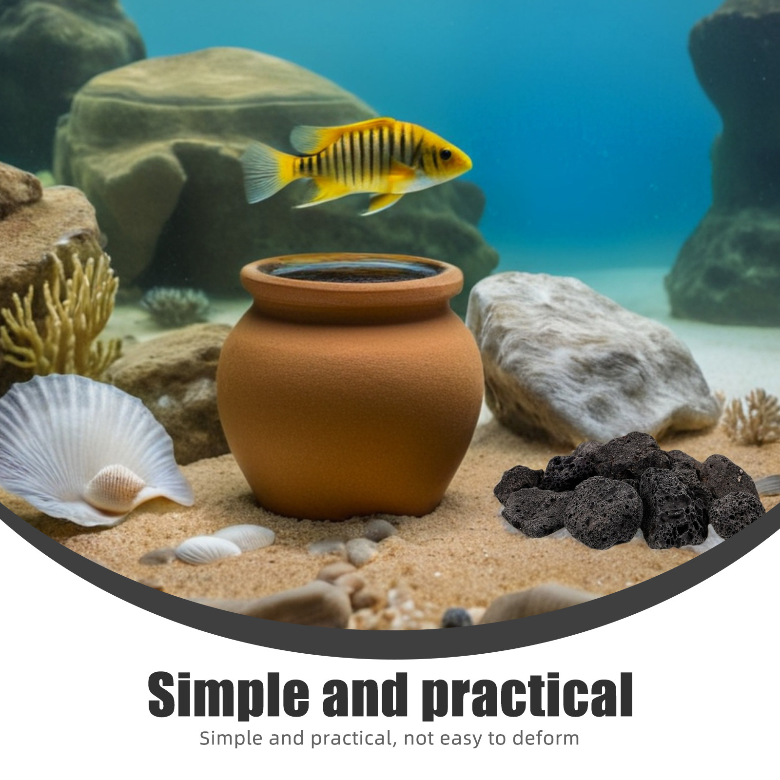 1Pack Natural Volcanic Stones  – обзор и цена Aquarium Fish Small