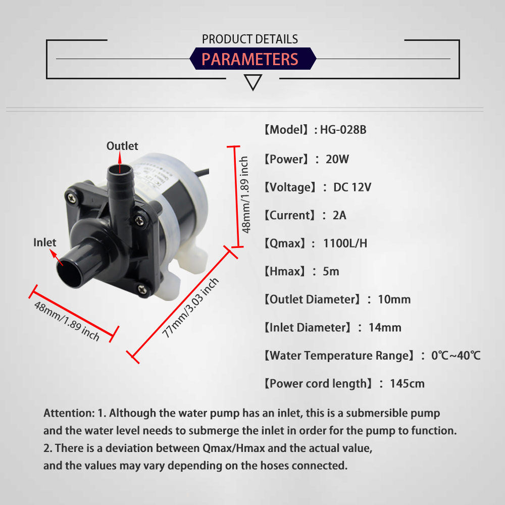 12V DC Brushless Small Submers – обзор и цена Aquarium Fish Small
